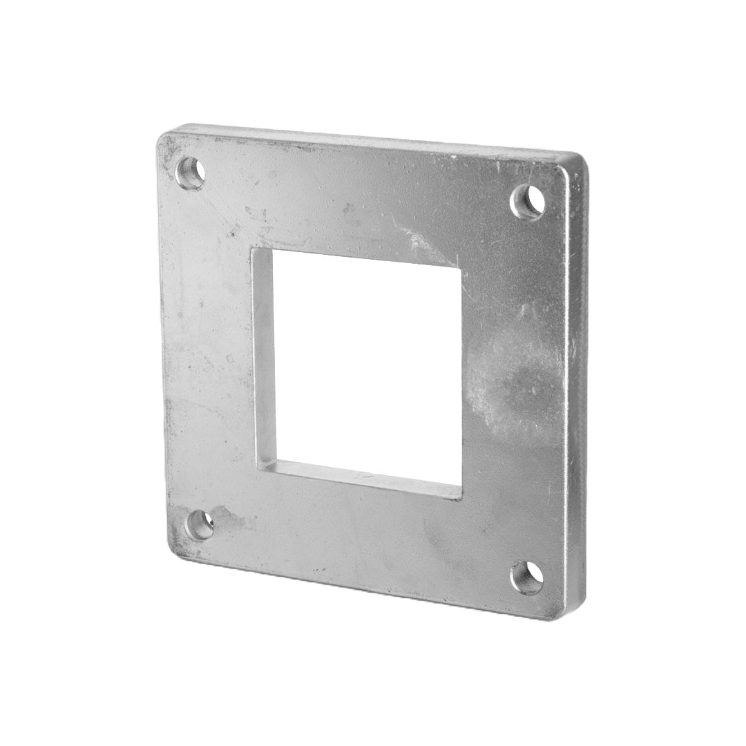 Aluminum return plate center for post 100x100 natural