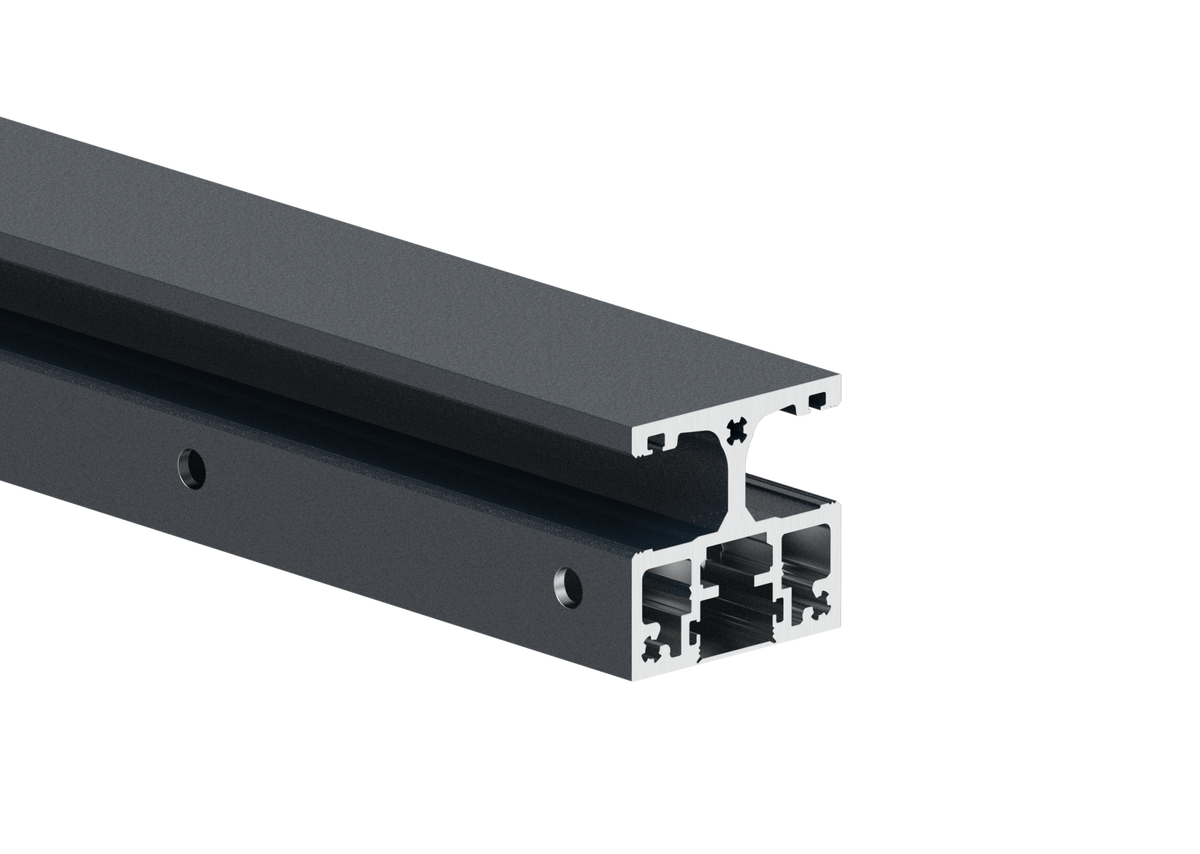 Aluminum Post Profile 56 × 60 mm - 0.5 m - Anthracite RAL 7016
