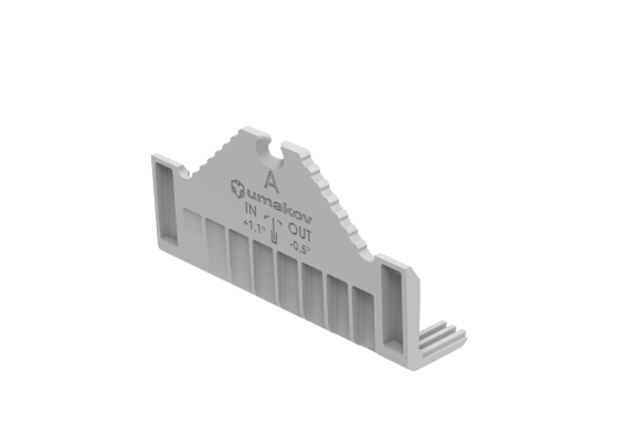 Nastaviteľný set pre kotvenie skla - žľab A