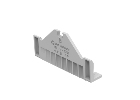 Nastaviteľný set pre kotvenie skla - žľab B