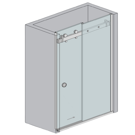 Kovanie - sprchový kút AISI304 posuvne dvere