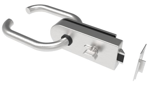 Zámka pre sklenené dvere AISI304 PZ + zámok