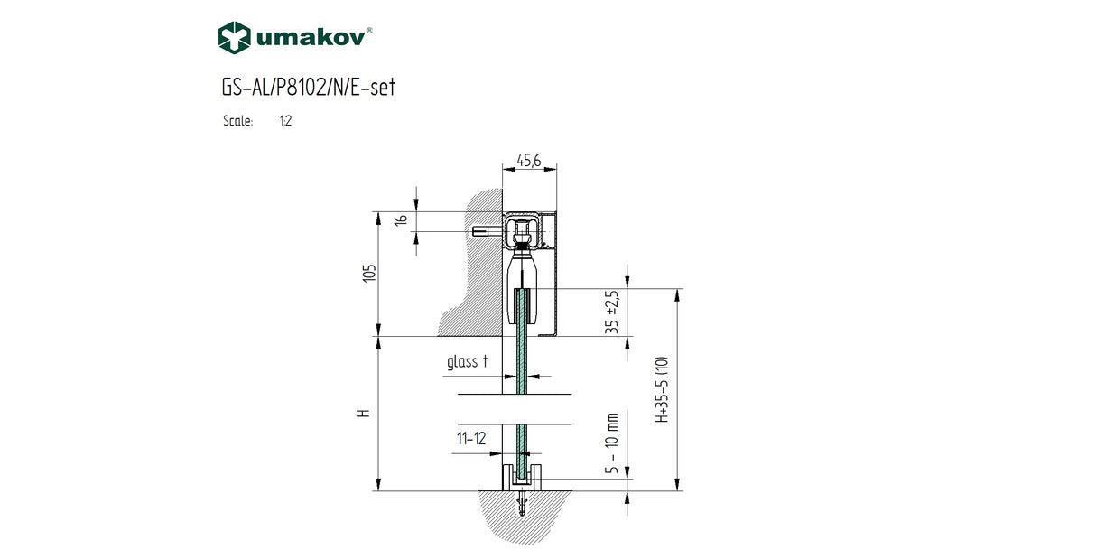 Kovanie - Posuvné dvere-lišta, AL