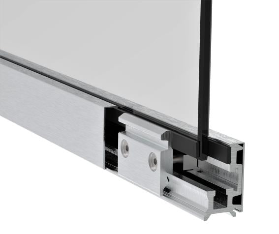 Zasklenie pevné -  set 3m profilu elox-inox