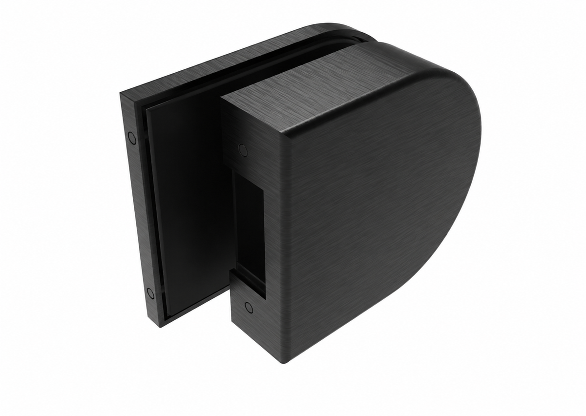 Rozsdam. ívelt zárfogadó GS-BLACK/D-206/S