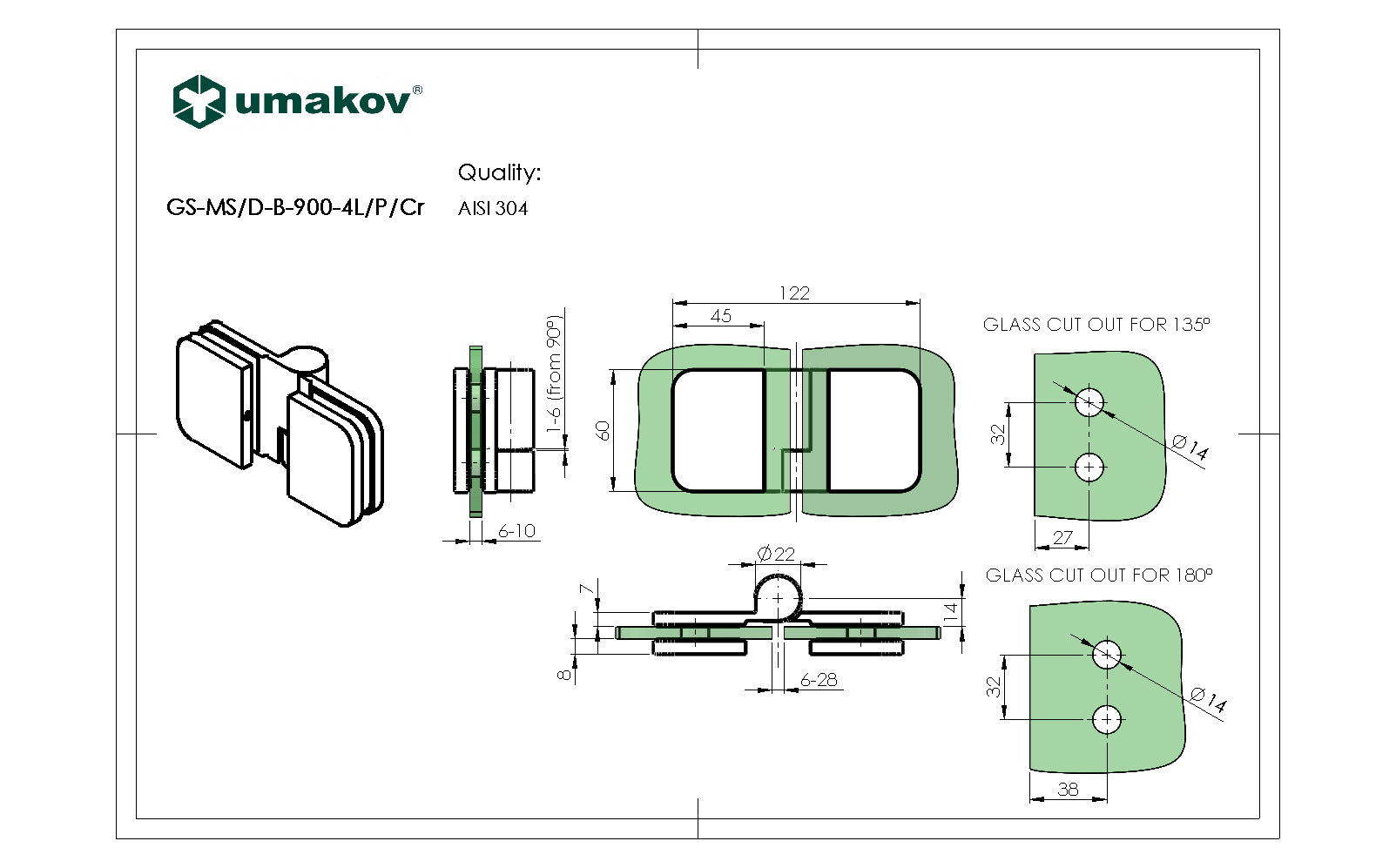 Záves pre sklenené dvere do sprchy