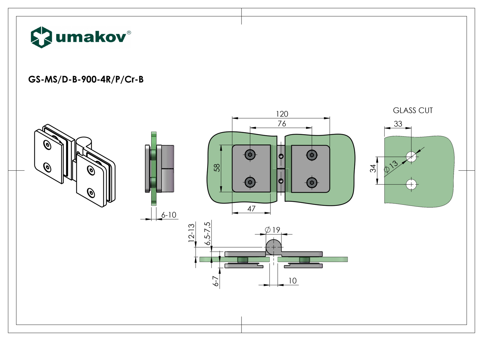 Záves pre sklenené dvere do sprchy