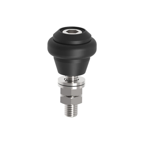 Koliesko-nylonové s gumovým prstencom, INOX