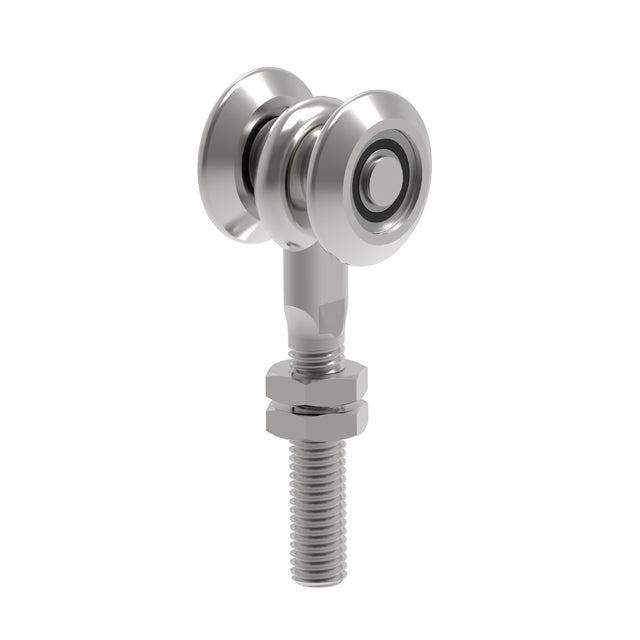 Dvojkoliesko závesné Zn, profile 42x54mm