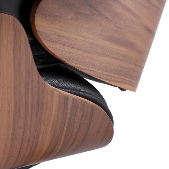 Kožené kreslo Charles & Ray Eames replika orech