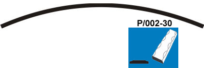 Predhnutý oblúk P/002-30x5, P200, L2950mm