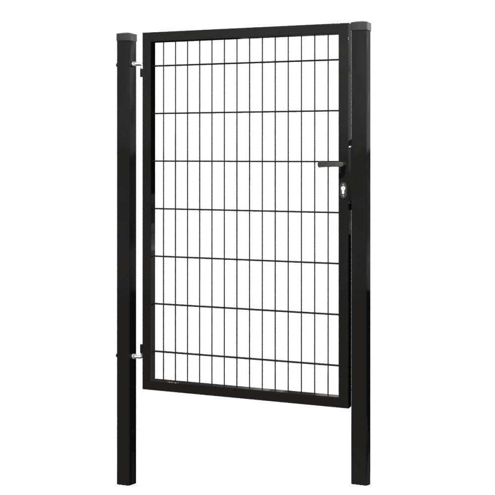 Gate 1pc. 2D BOX ZnPVC 1000x1500mm RAL 9005 black matte