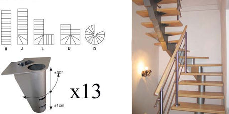 Schodisko SEGMENT NS270 sada Vmax 2500mm Vmin 2260