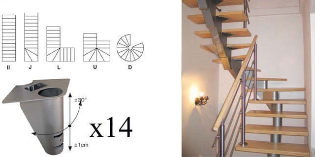 Schodisko SEGMENT NS270 sada Vmax 2680mm Vmin 2420