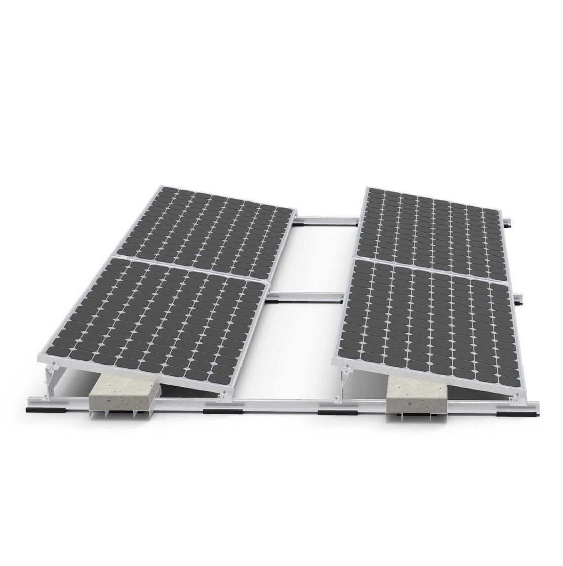 Set pre rovnú strechu 2x2  vých./záp. - PRO S 10°