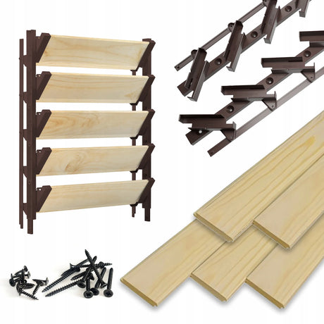 Pohyblivý plastový systém - žalúziový - pár (ľavý + pravý)