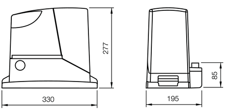 Pohony brán set, max 400kg