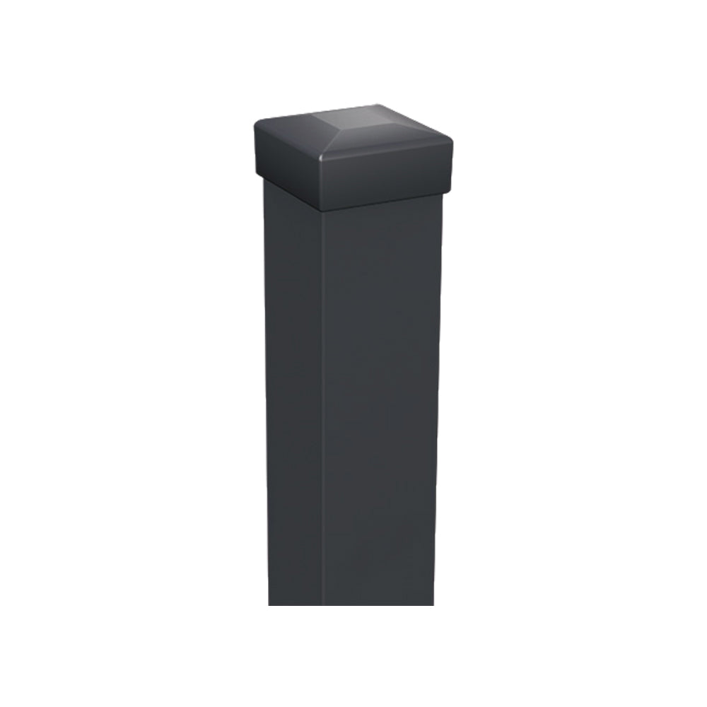 Stĺpik Oceľový dorazový k bránke IMPERIAL 100x100x2200mm, Antracit