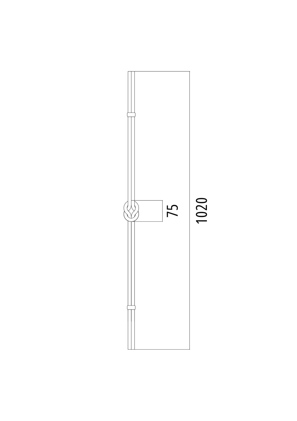 Tyč kovaná h1020, b50, 2xD12mm