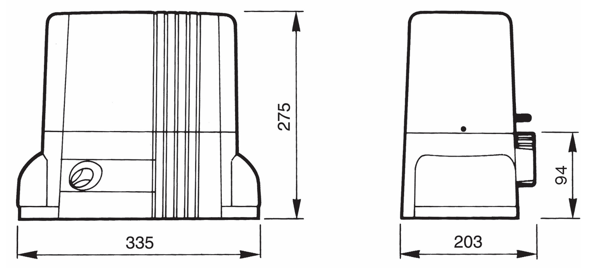 Automatický motor NICE max. 1500kg