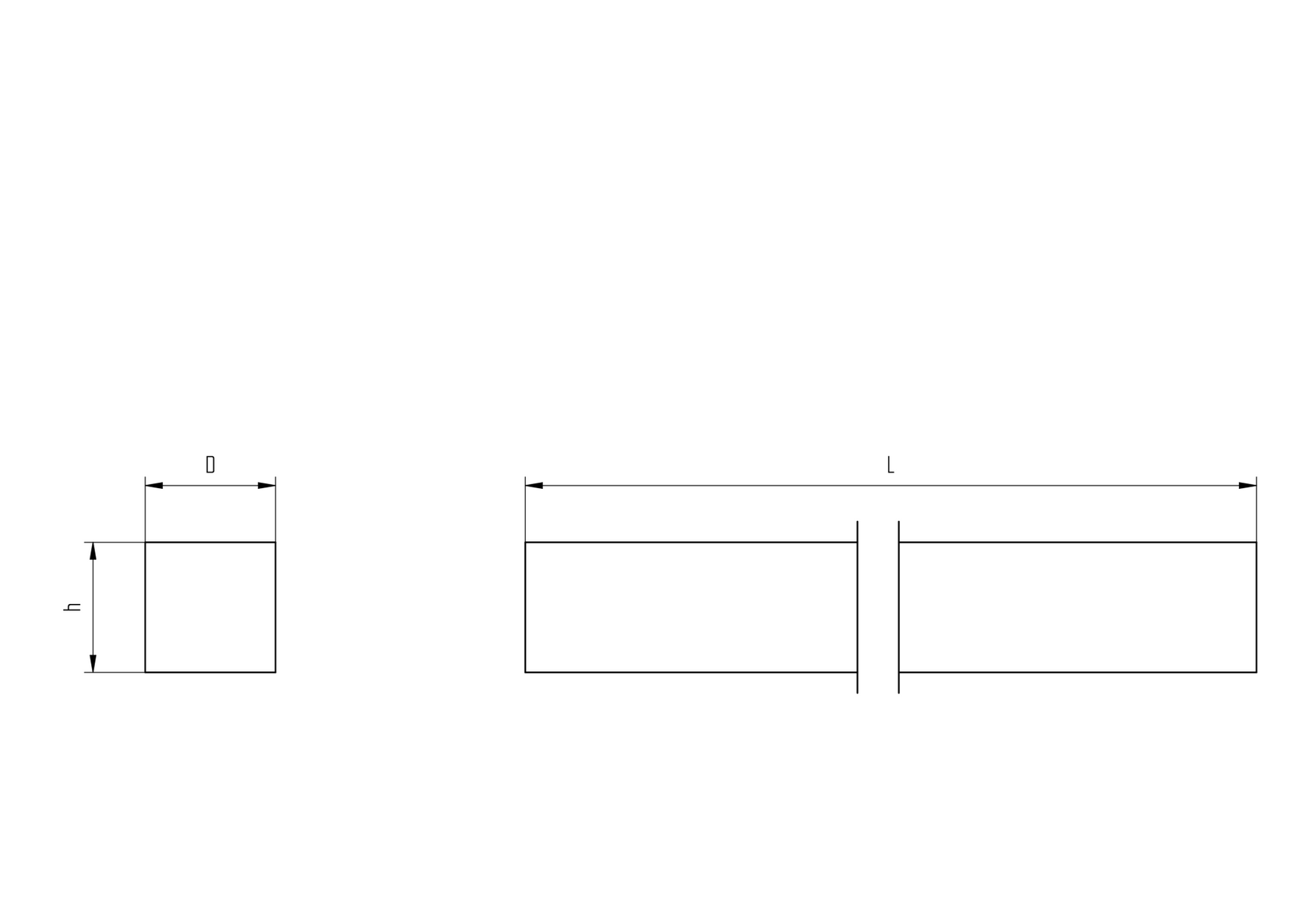 Drevené madlo - DUB, CINK