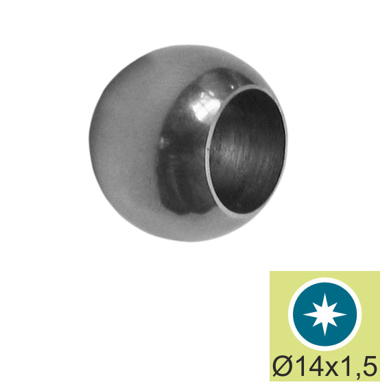 Rozsdamentes véglezáró AISI304, D20/d14mm