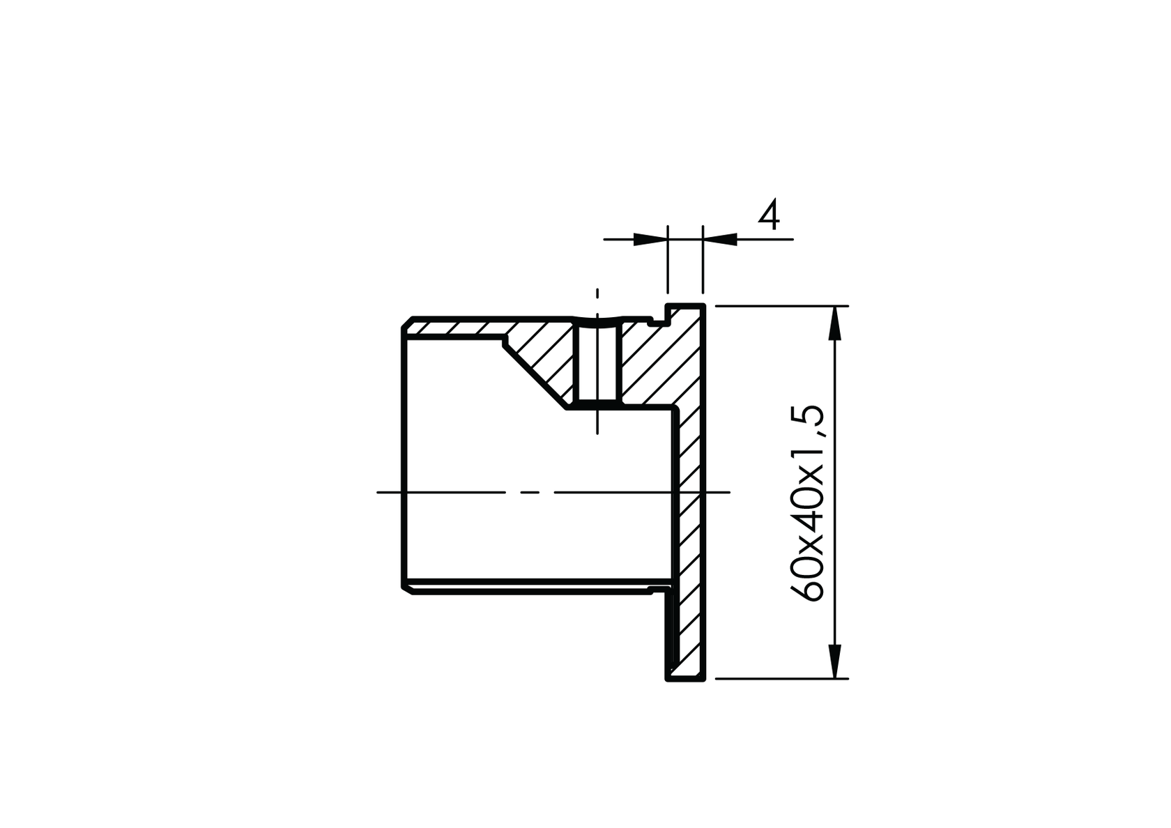 Madlo-držiak skla-záslepka