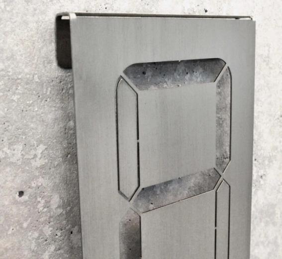 Číslo domu nerez "7 SEGMENT" 190x110x1 Universal