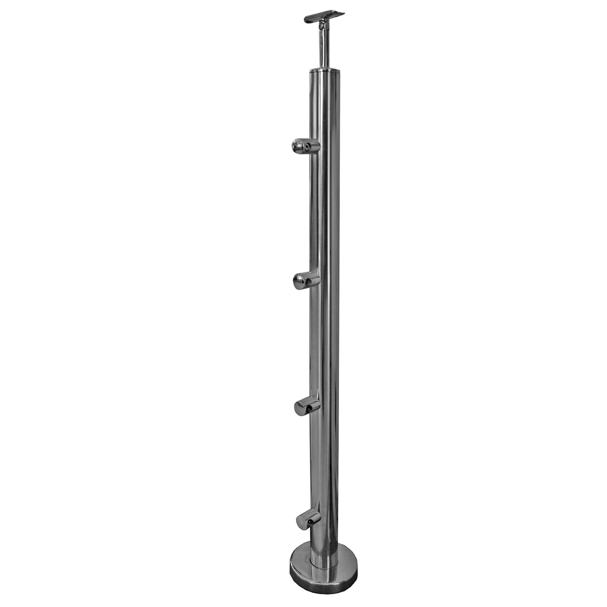 Stĺpik, vrchné kotvenie - na schodisko AISI304, D4