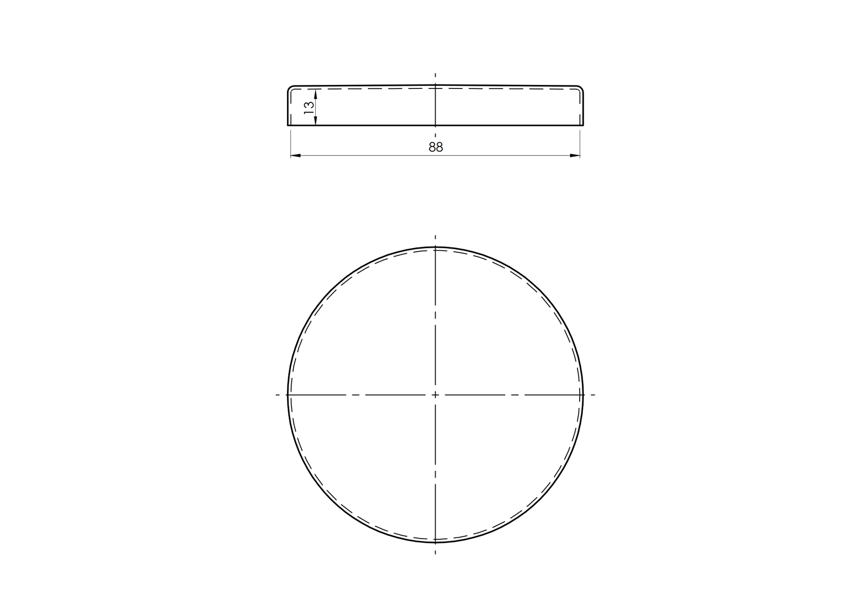 Nerezové vrchné kotvenie - rozeta