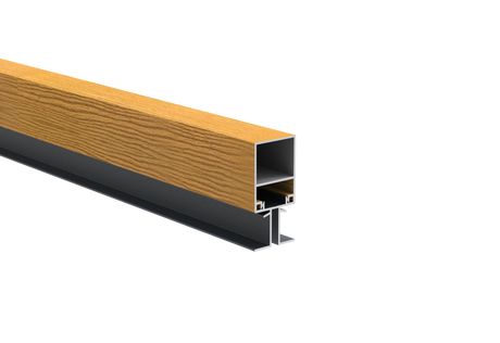 Hliníkový fasádny profil 40x30-6000mm svetlý dub