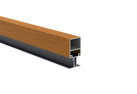 Hliníkový fasádny profil 40x30-6000mm zlatý dub