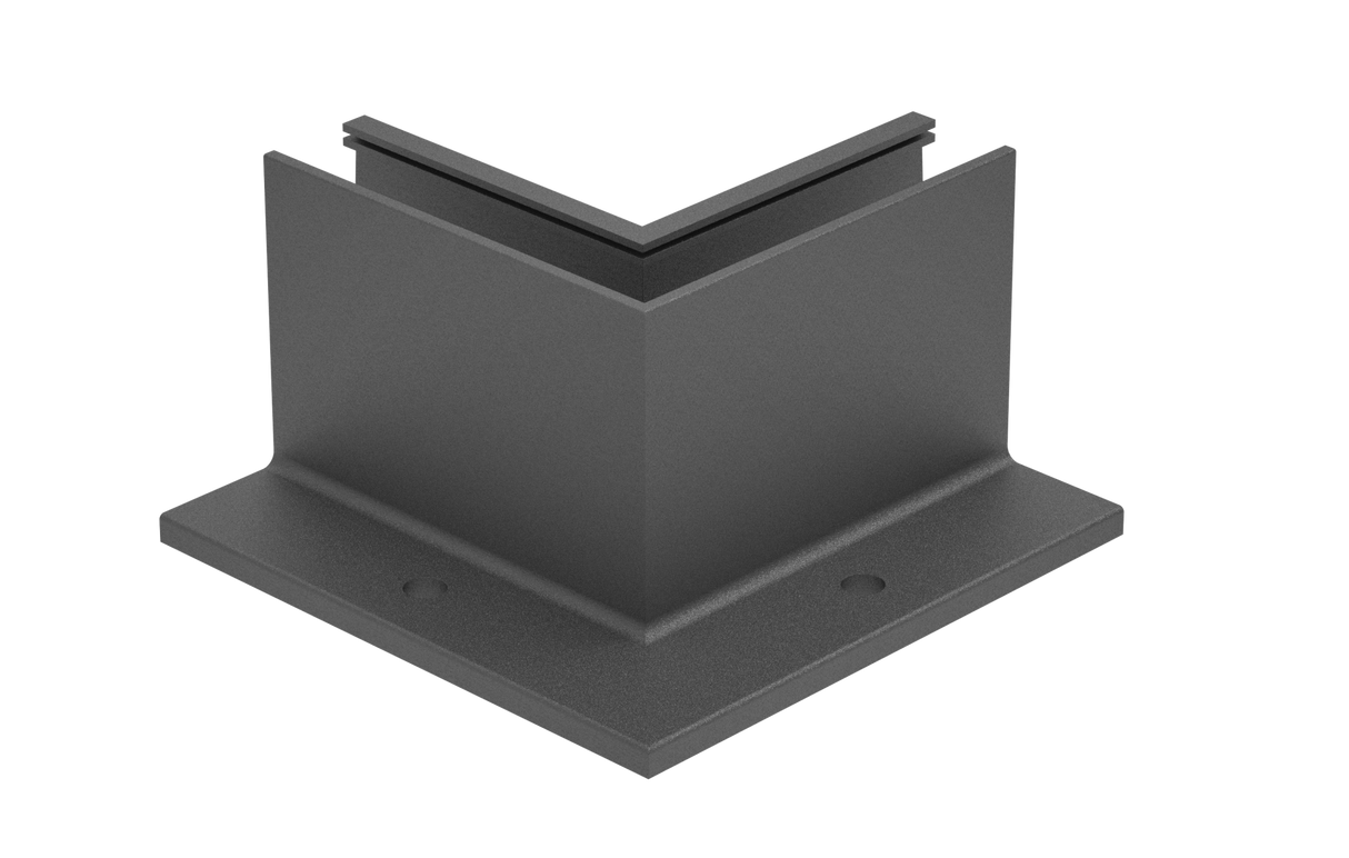 Celosklenené zábradlie-roh. profil-vrchné kotvenie