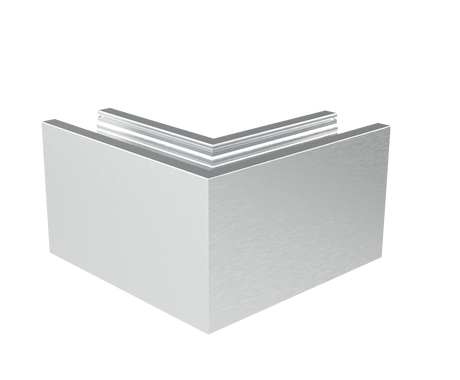 Celosklenené zábradlie-roh. profil-vrchné kotvenie