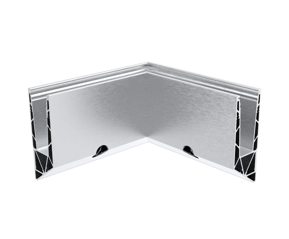 Celosklenené zábradlie-profil-bočné kotvenie