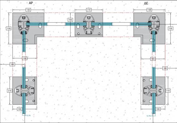 Stĺpik - vrchné kotvenie - rohový R