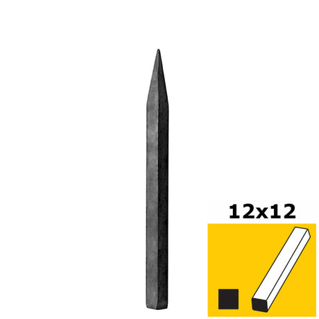 Tyč s hrotom h150, n12x12mm