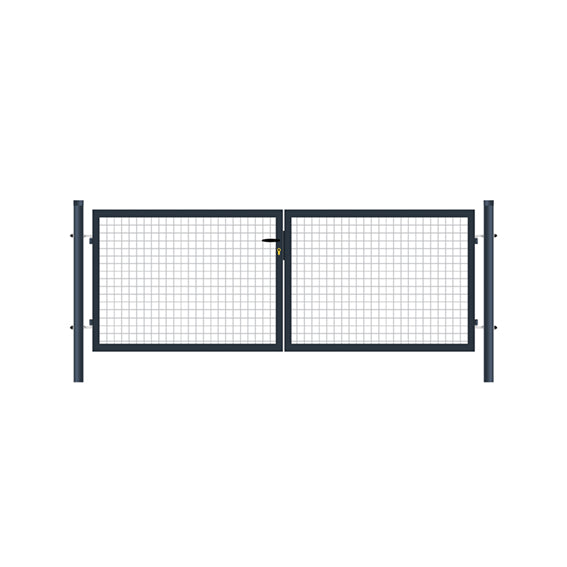 Gate 2pcs Eco ZnPVC 3600x1250mm anthracite