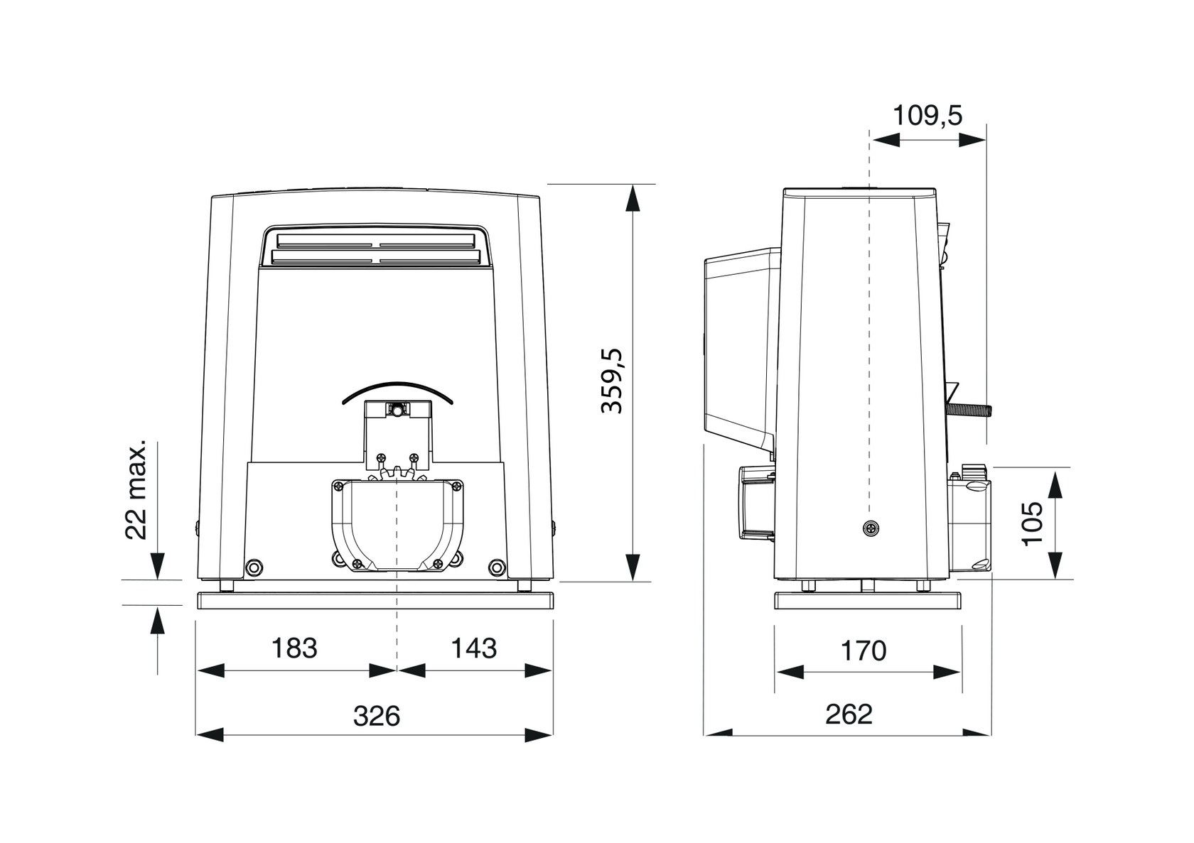 Aut. motor s elektronikou 1800kg