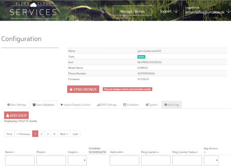 GSM ovládanie brán 10-24V AC/DC ESIM320