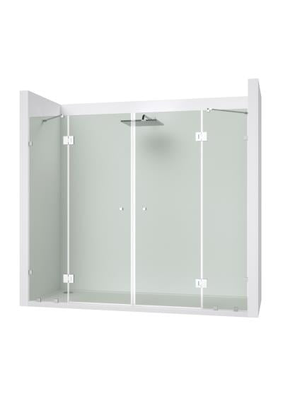 Záves pre sklenené dvere sklo/sklo +/- 90stup. AIS