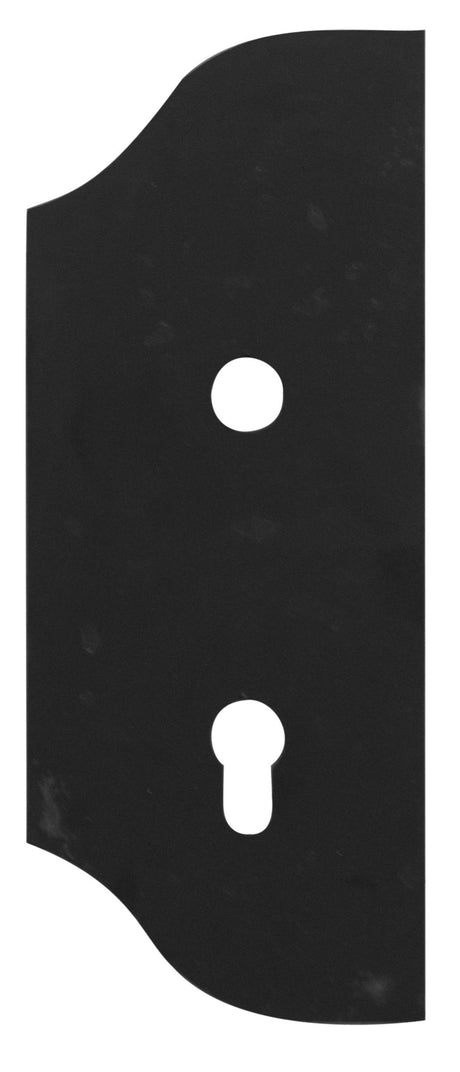 Štítok bránový hladký 265x105, t3, a90, D19mm