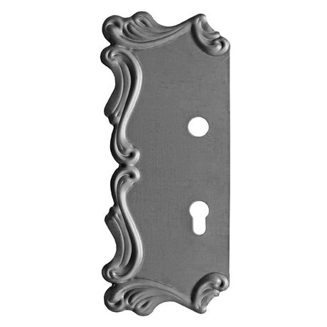 Štítok bránový zdobený Ľ 315x135, t2, a85, d20mm