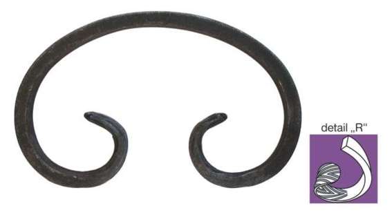 Element tvaru-C 120x75, 12x6mm