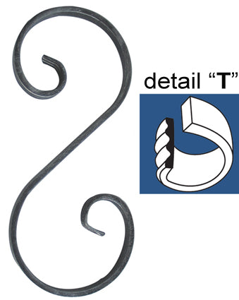 Element tvaru-S 280x120, 12x6mm