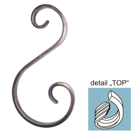 Element tvaru-S h330, b130/65, 12x6mm