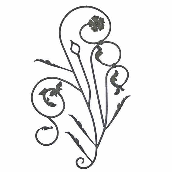 Ornament ľavý h1120, b680, P/111-D12mm