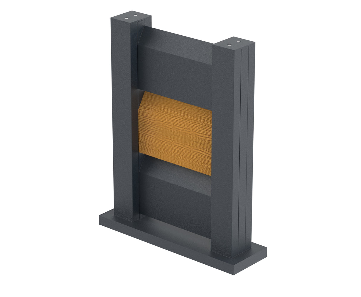 Plotová vzorka 0,3x0,4m samostatne stojaca pre žalúziové lamely FG/L1S20x105