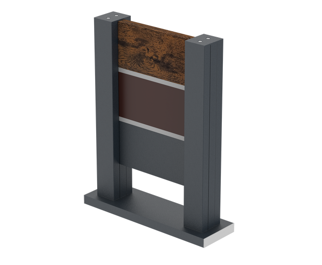 Plotová vzorka 0,3x0,4m samostatne stojaca pre ploché lamely FG/S20