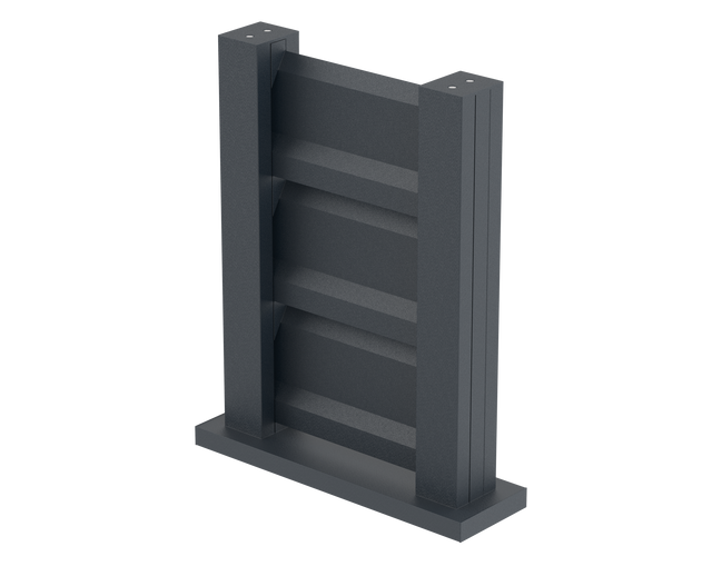 Plotová vzorka 0,3x0,4m samostatne stojaca pre žalúziové lamely FG/L2S20x120